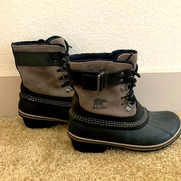 Sorel | Shoes | Sorel Ankle Boots Size 75 Black And Grey  display picture 1